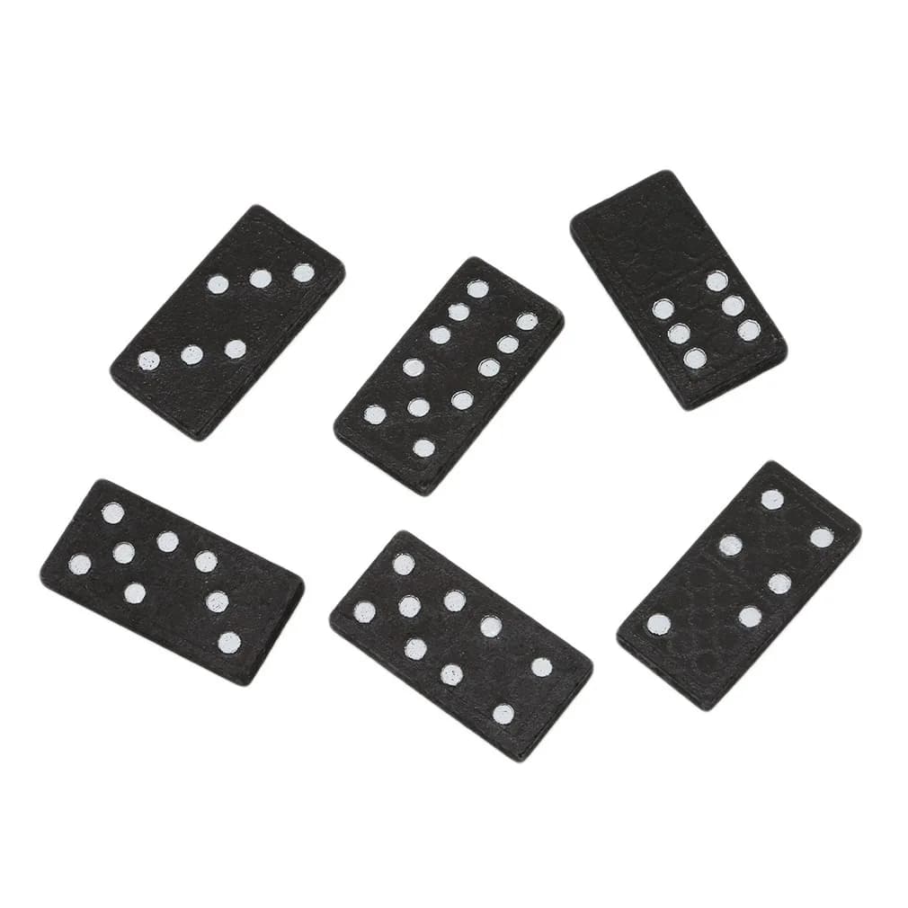 Boîte en bois de dominos noirs, 28 pièces, jeu de société en bois, outils pédagogiques, jeu de fête,