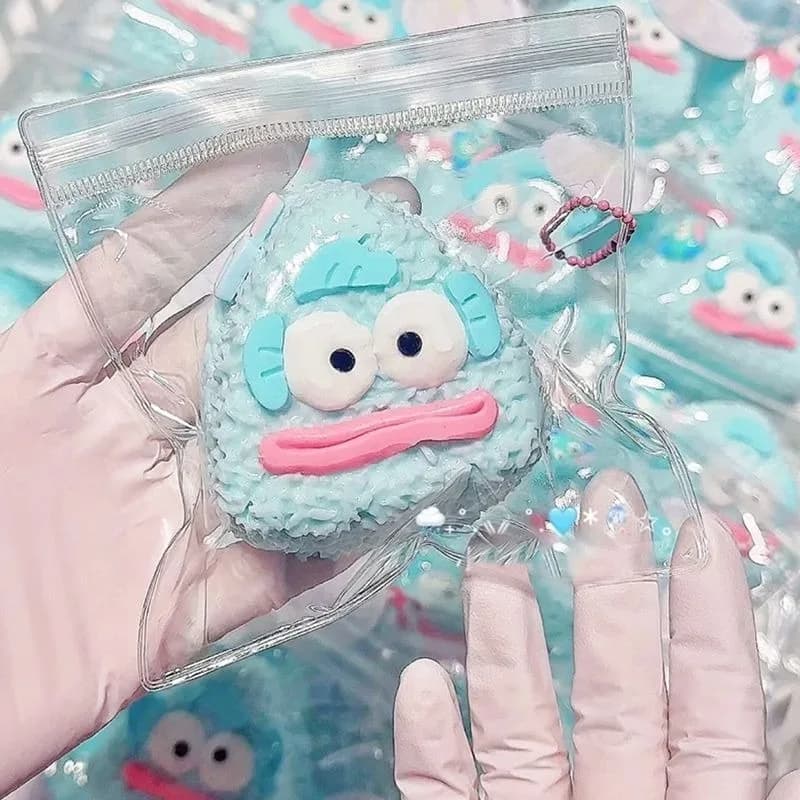 Jouets anti-stress créatifs en silicone faits à la main, en forme de Hangyodon, boule de riz, mochi,