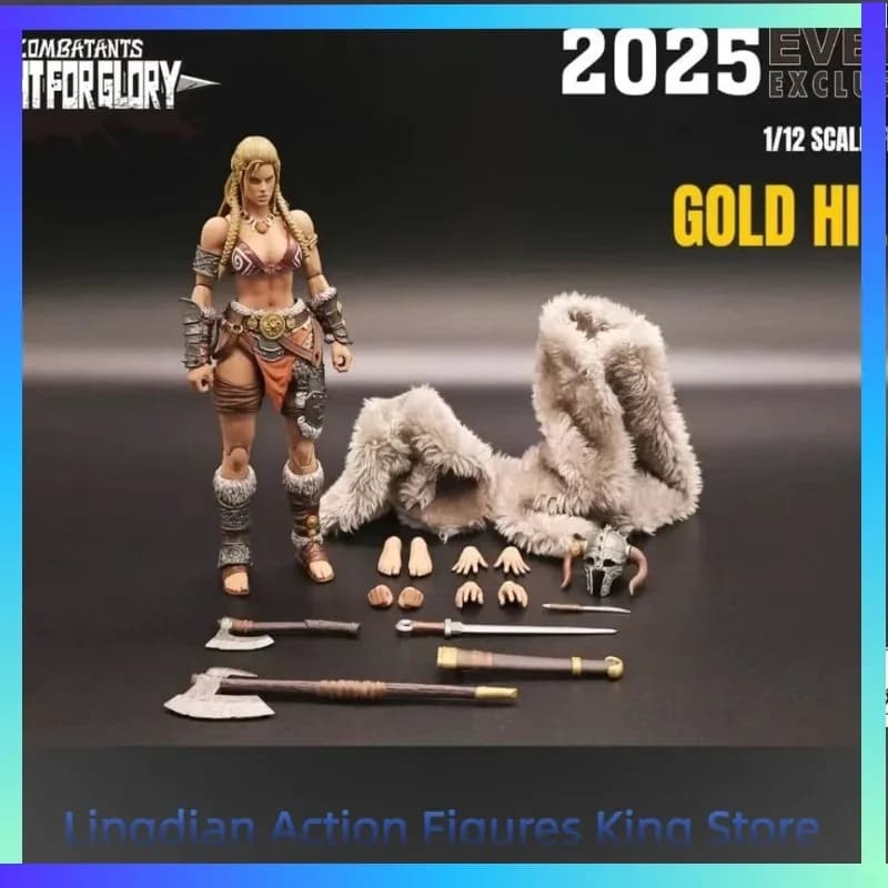 En stock, figurine de collection Battle of Glory Golden Hilde Gladiator 1/12, jouet, cadeau