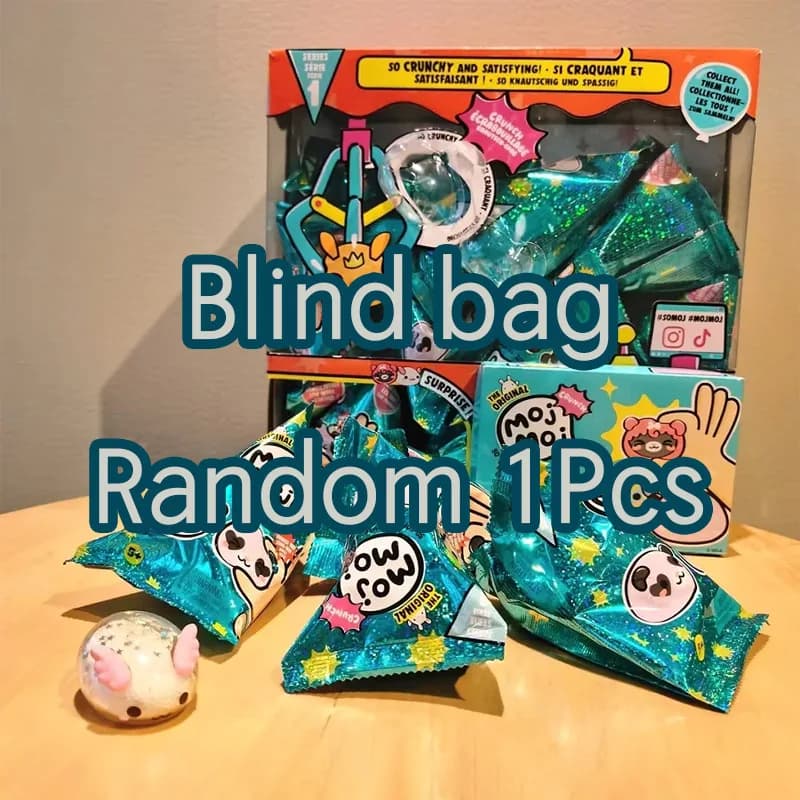MGA Moj Moj Squishy Soft Animal Squeeze Toy Mystery Blind Box Gifts Toy Model Anime Figures Collect