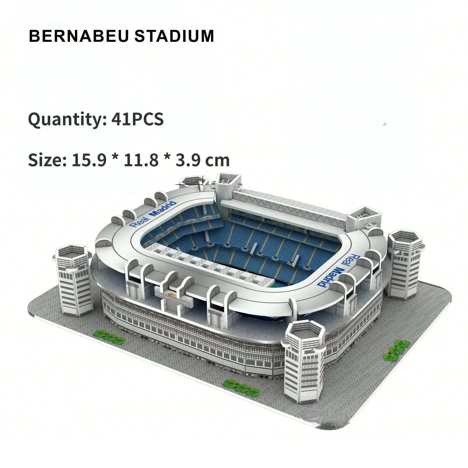 Puzzle en papier de terrain de football 3D, modèle de construction de stade, jouet, stade Sanago Ber