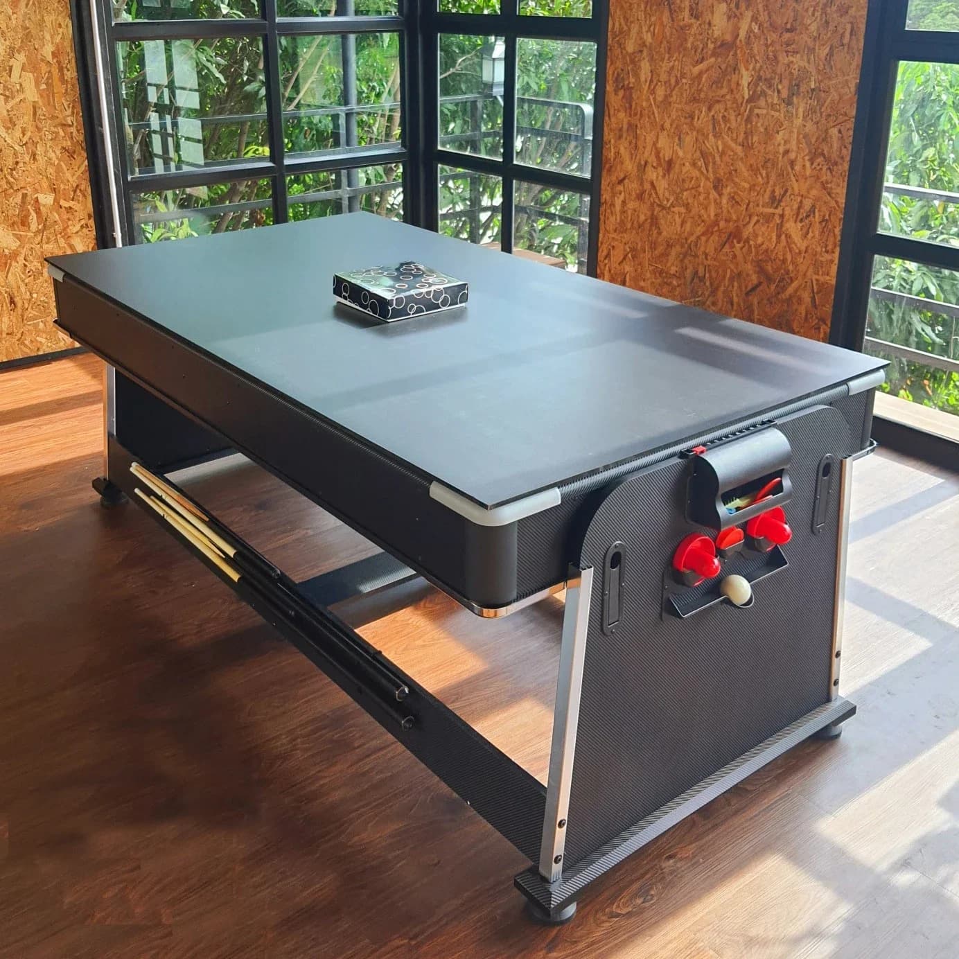 --Billard vente chaude billard Table de billard Air Hockey Ping-pong fonctions 4 en 1 Table de jeu m