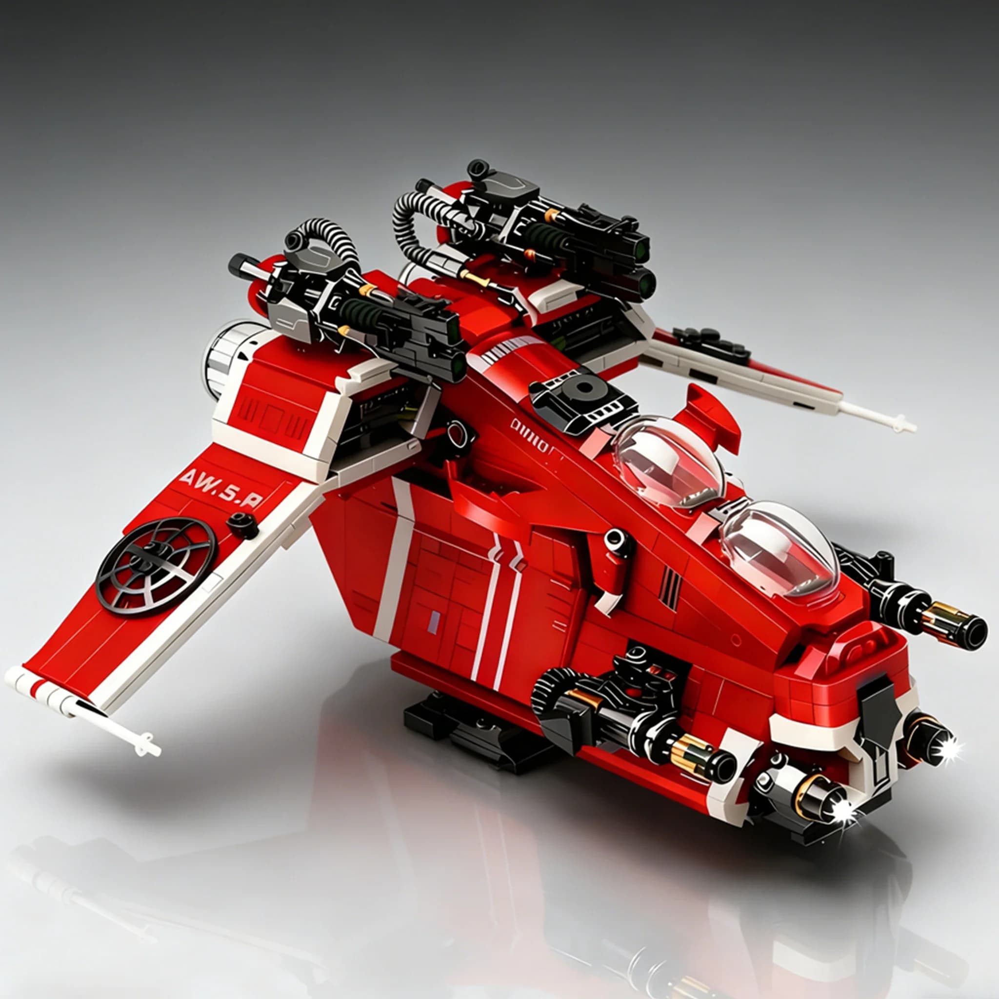 Modèles de vaisseaux spatiaux MOC, chasseurs spatiaux, navires de guerre, vaisseaux de transport, bl