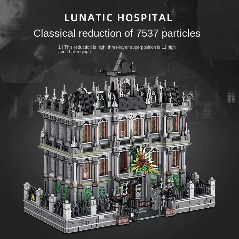 Arkham Asylum of Sanctuary - Blocs de construction assemblés - Modèle de construction difficile pour