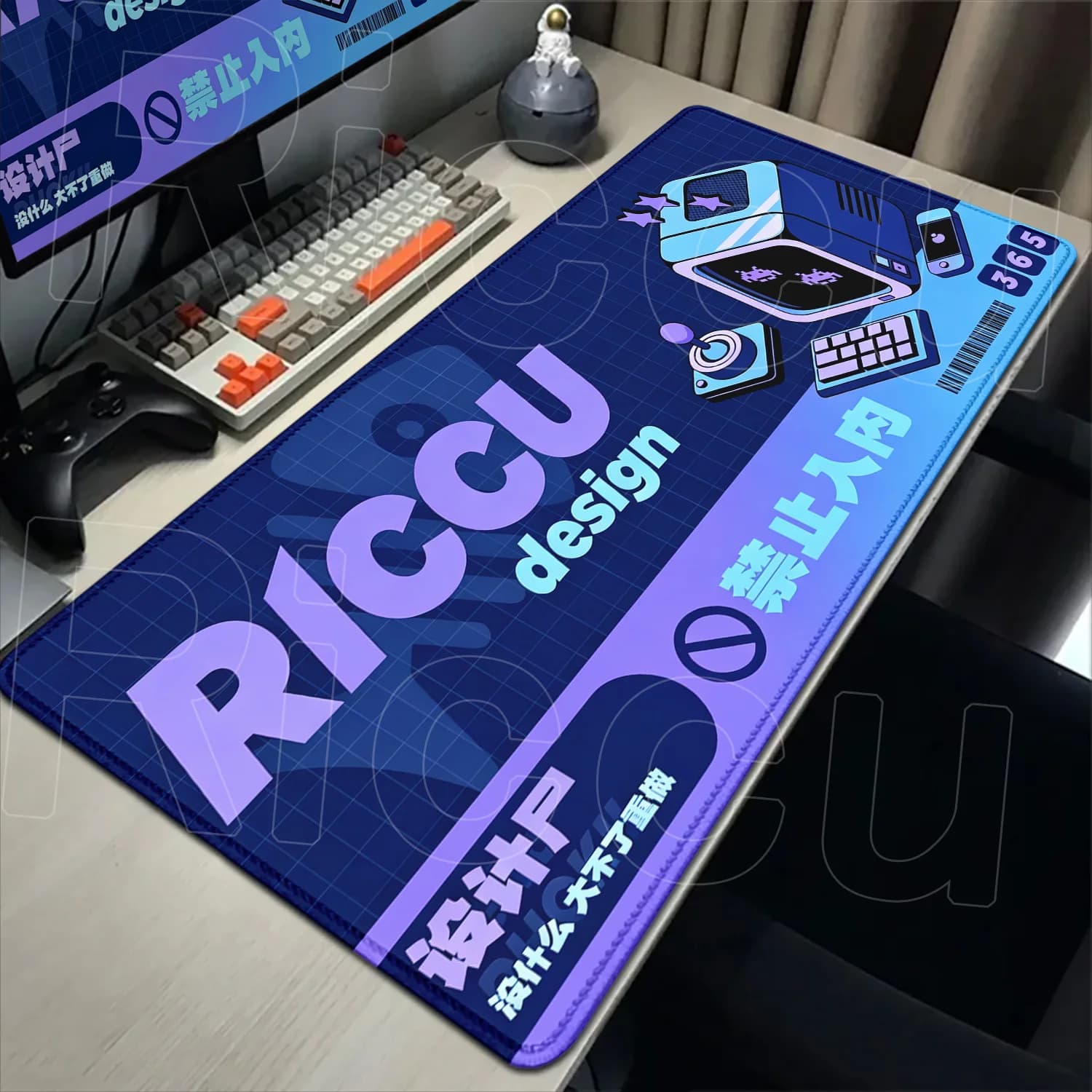 Tapis de souris XXL HD pour console de jeu, ordinateur, clavier, accessoires PC, tapis de souris gam