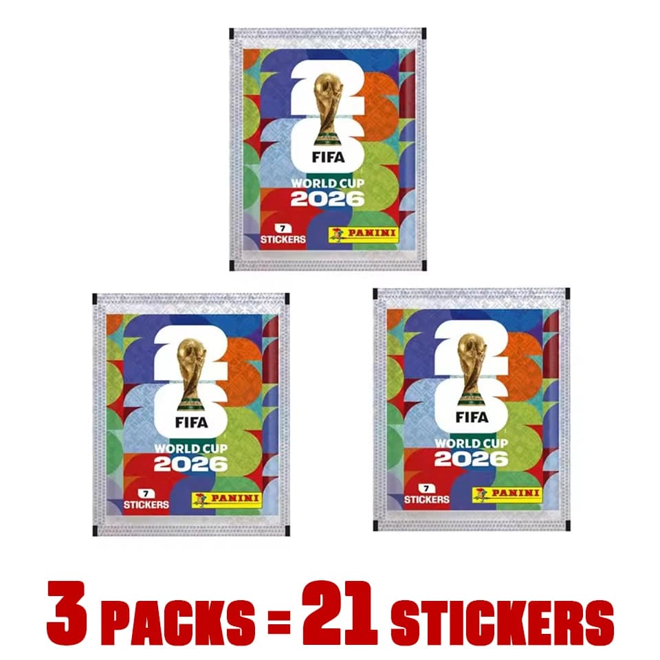 Autocollants de collection de la Coupe du monde FIFA 2026, plusieurs options : 3/5/10/20/30/50 packs