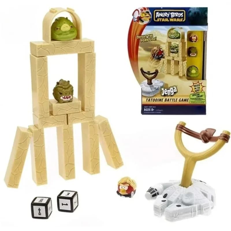 Angry Birds Roll The Dice Catapulte jeu basé sur niveau fronde bataille Construction enfants poupée