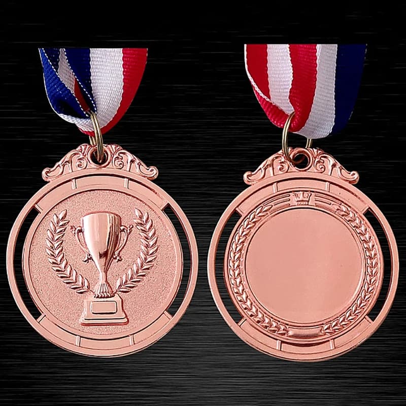 1 pièce Médaille de marathon en or, Médaille en argent, Médaille de trophée, Badge de récompense pou