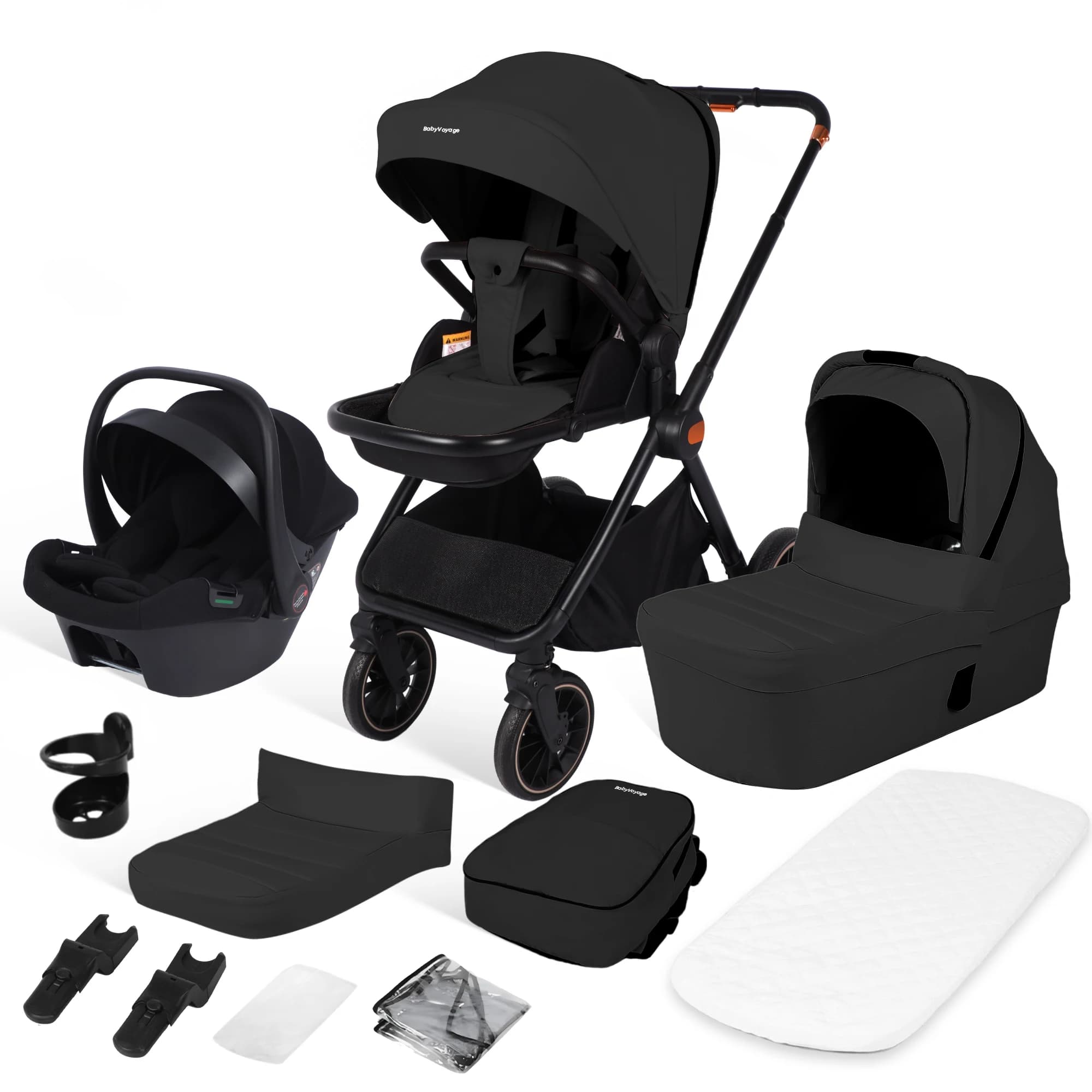 Poussette bébé 3 en 1, combinaison Isofix, systèmes de voyage avec siège bébé, taille I, nacelle, si