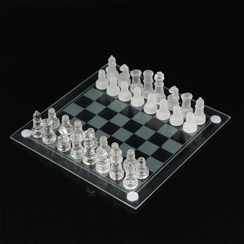 Jeu explorez ecs en verre de cristal GlassCraft, plateau en acrylique, pièces élégantes anti-casse,