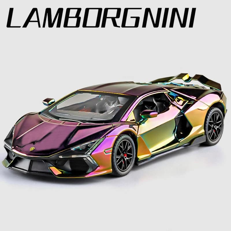 1:24 Lamborghini Revuelto galvanoplastie alliage modèle de voiture jouet moulé sous pression métal c