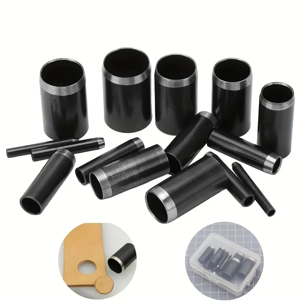 Perforateur rond de 15 tailles (1-15 mm), ensemble d'outils de découpe creuse avec étui de rangement