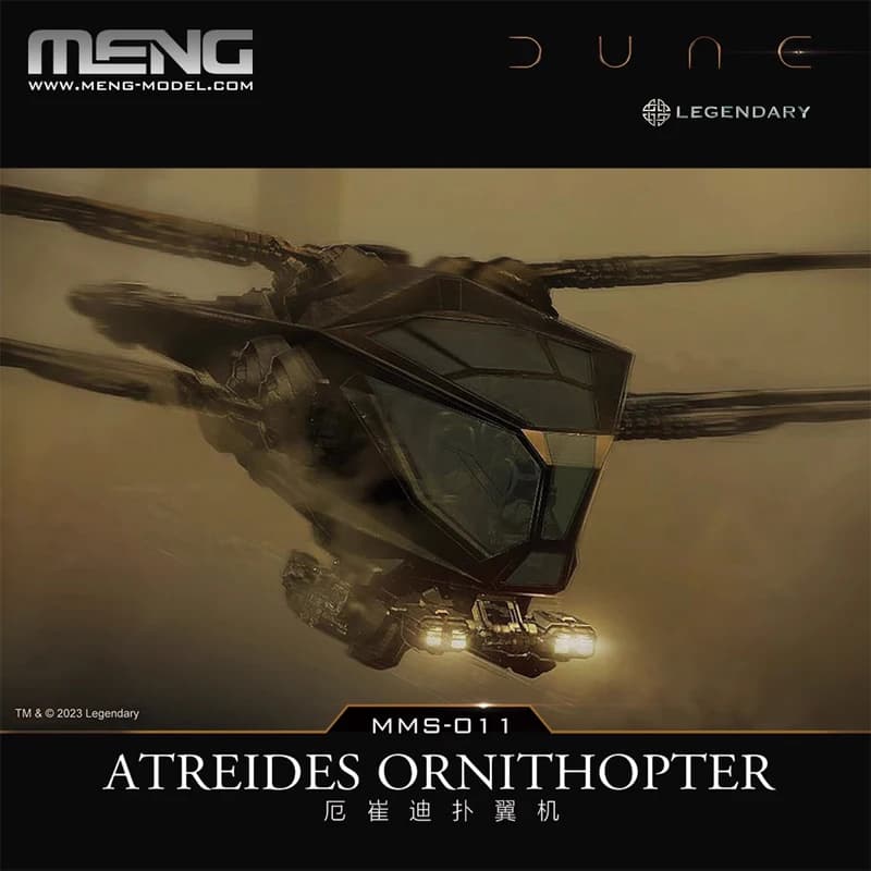 MENG Dune – périphérique de film, ornithoptère Etrudy/Hackernan, séparation des couleurs sans colle,
