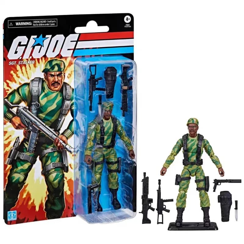 Hasbro G.I d'origine Joe GI Joe série classfiée rétro Cardback Sgt Stalker figurine Collection jouet