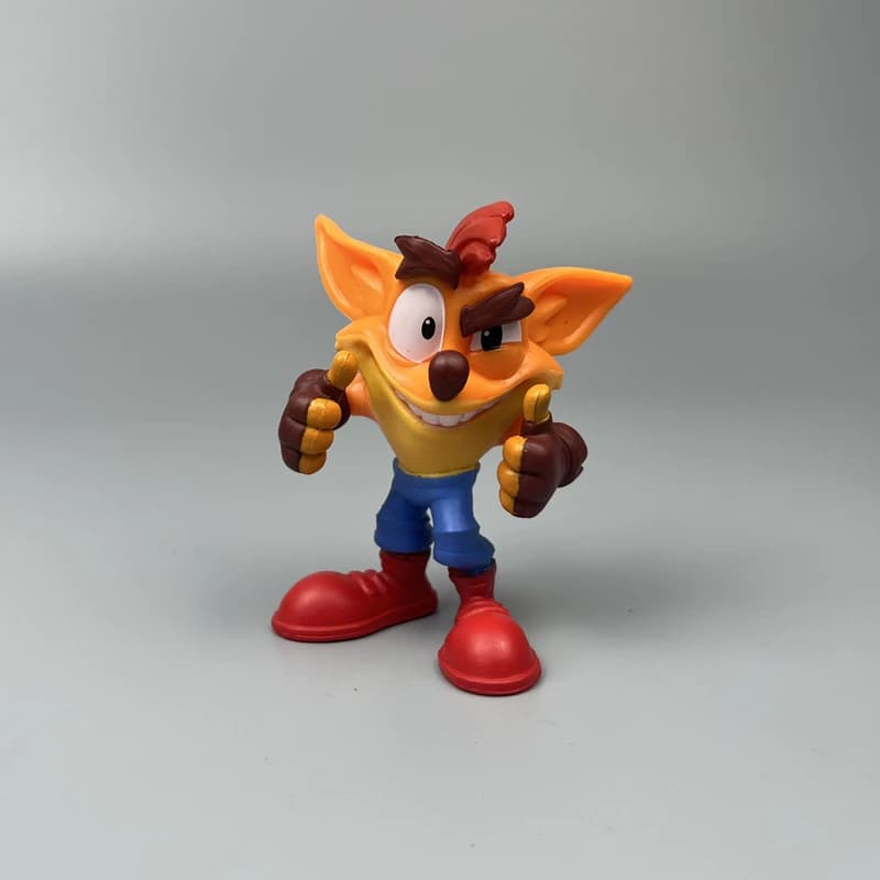 Figurines d'action nostalgiques Crash Bandicoot : coffret de jeu modèle boîte aveugle : figurines d'
