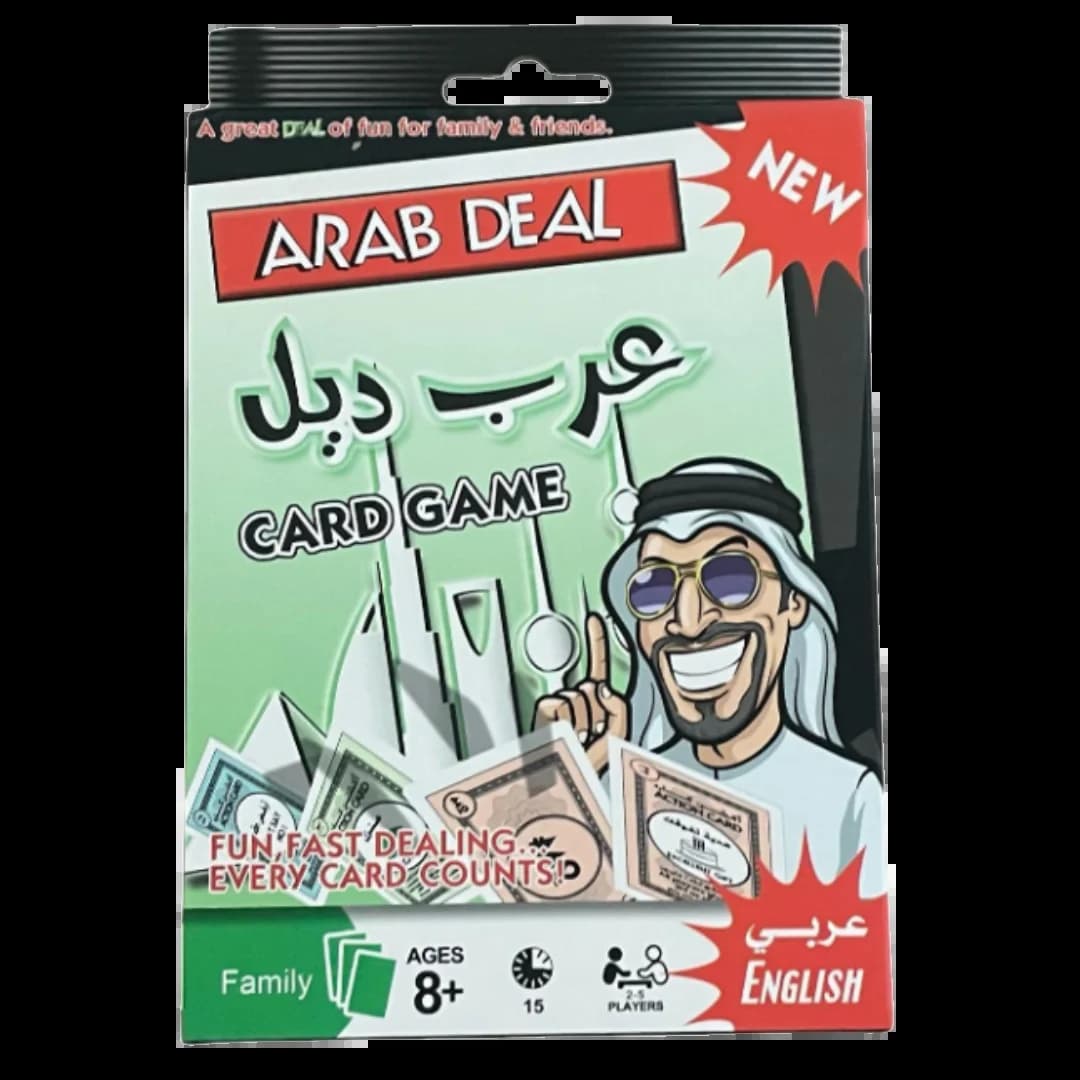 Jeu de cartes compétitif sur le thème de l'immobilier arabe : Saudi Deal, un jeu de société multijou
