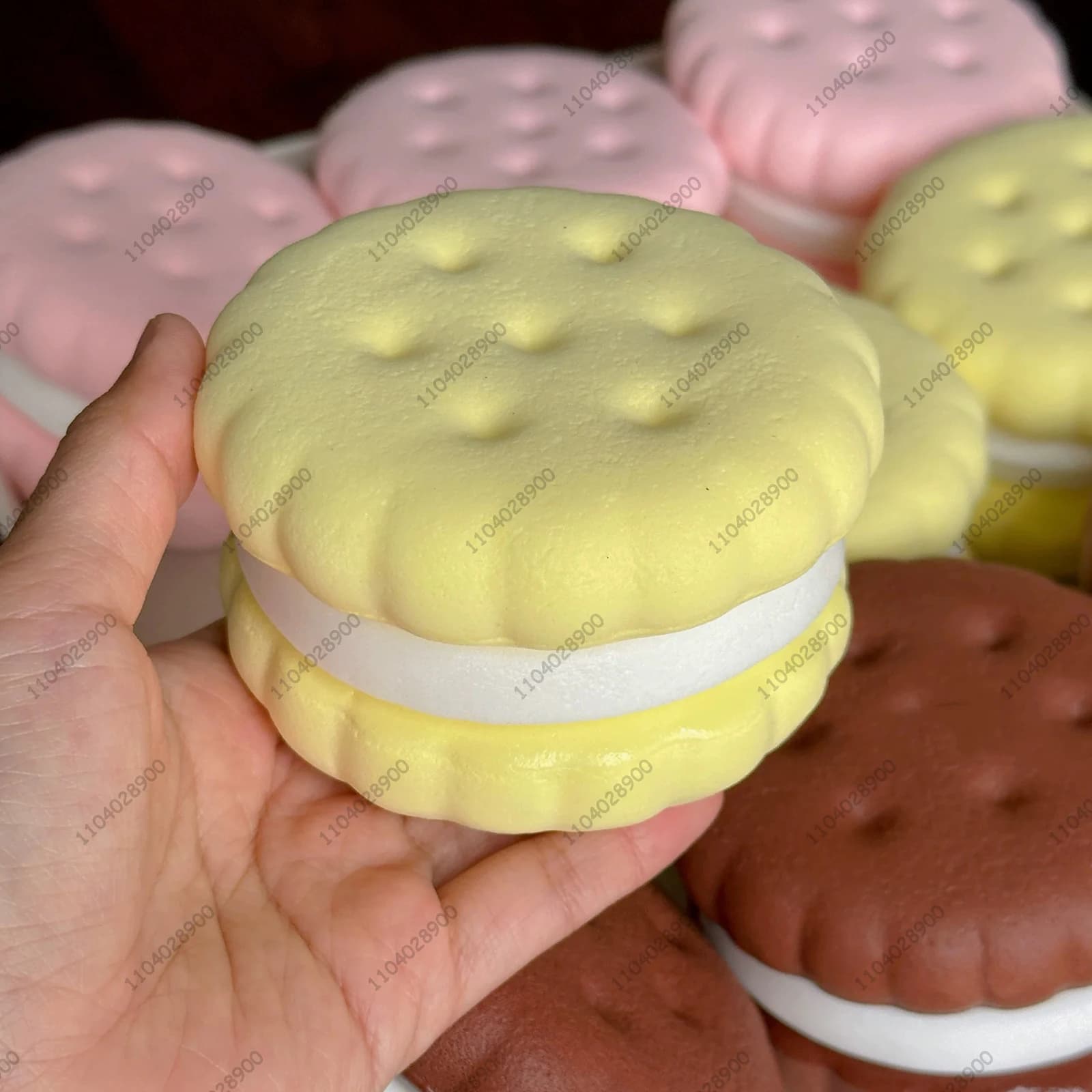 Squishy simulé gâteau presser jouet Fidgets jouets gros Cookie Biscuit lente montée Squishy anxiété