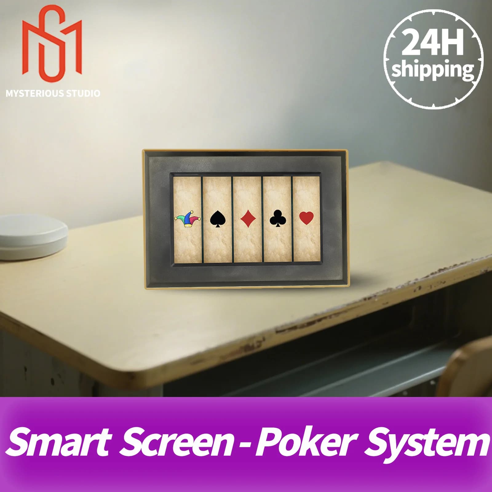 Accessoires de jeu électronique de puzzle pour escape room Mysterious Studio – Superbe édition poker