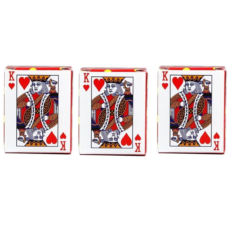 Mini cartes à jouer au poker pour enfants et adultes, fournitures de jeux de fête, cadeaux amusants,