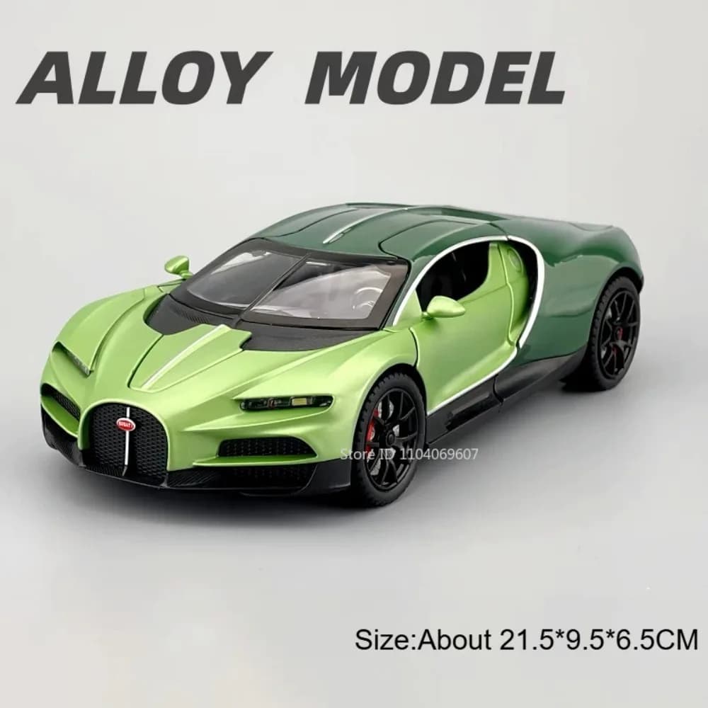 1:24 Tourbillon Bolide modèle jouet voitures de sport alliage moulé sous pression son lumière portes