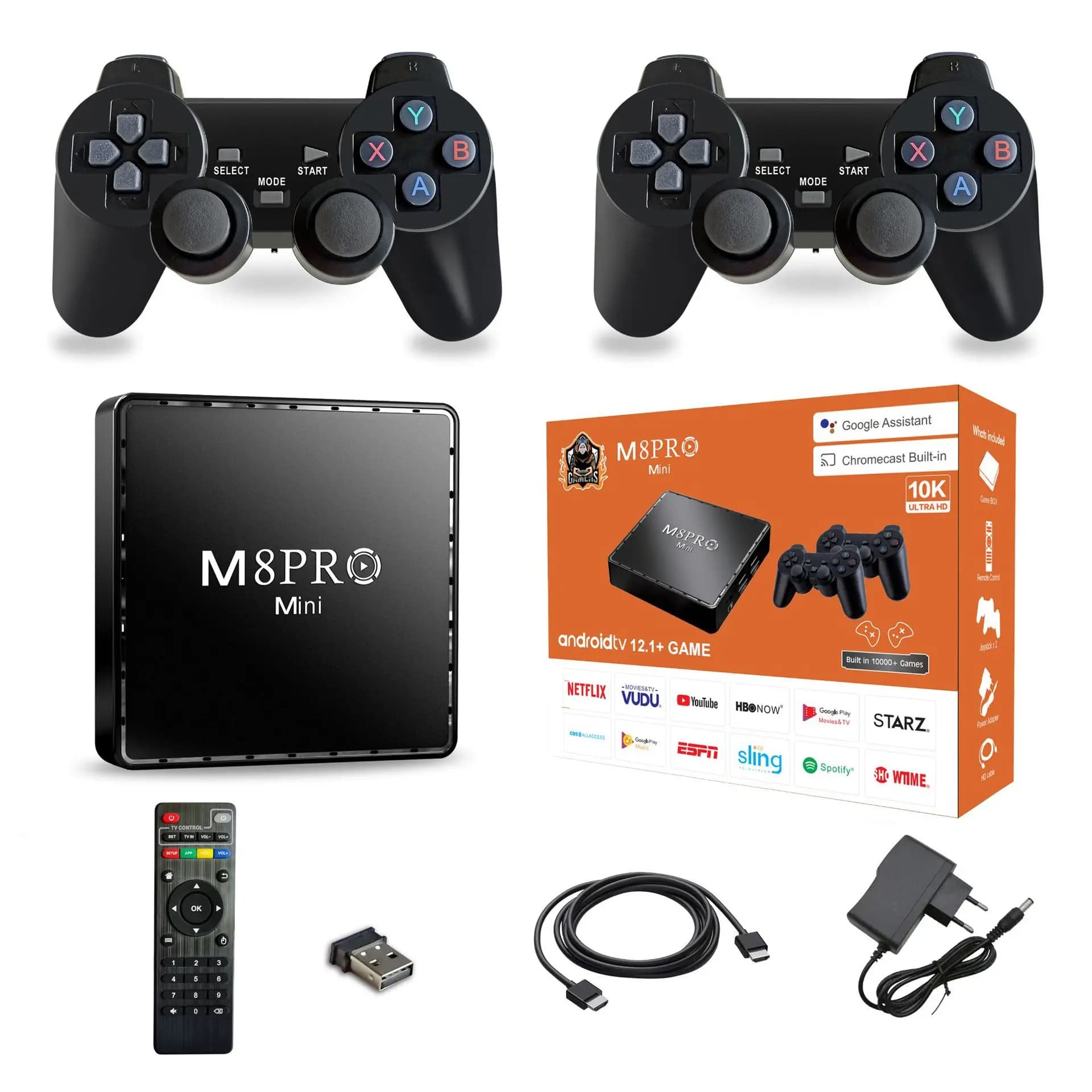 Jeux vidéo M8PRO MINI sans fil 2.4G HD Arcade PSP N64 famille TV Mini Machine de jeu PS2 poignée cla
