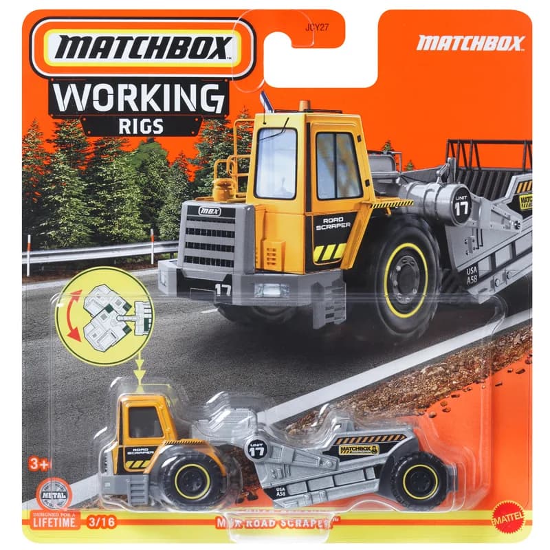 Mattel Matchbox Real Working Rigs 2025, voitures miniatures en métal moulé sous pression à l'échelle