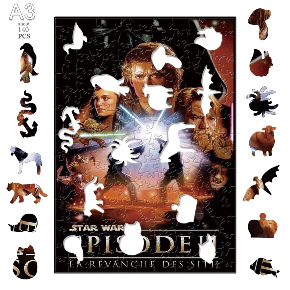Puzzle animal en bois en forme de hibou et de lion populaire pour adultes et enfants, cadeaux unique