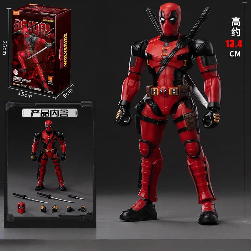 BLOKEES Deadpool & Wolverine x-men Wolverine Wilson, Collections en boîte, figurines d'action de mob