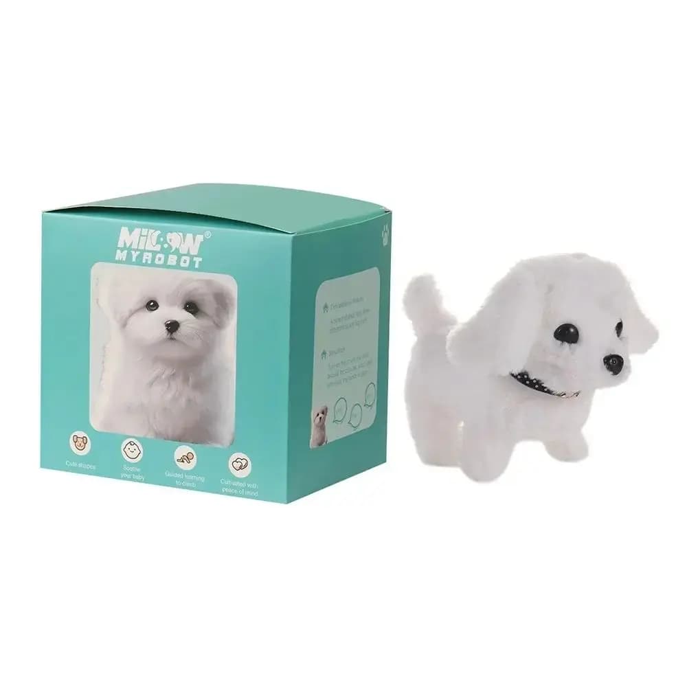 Jouet robot chien en peluche tendance, compagnon interactif pour chiot, marche simulée, aboiement de