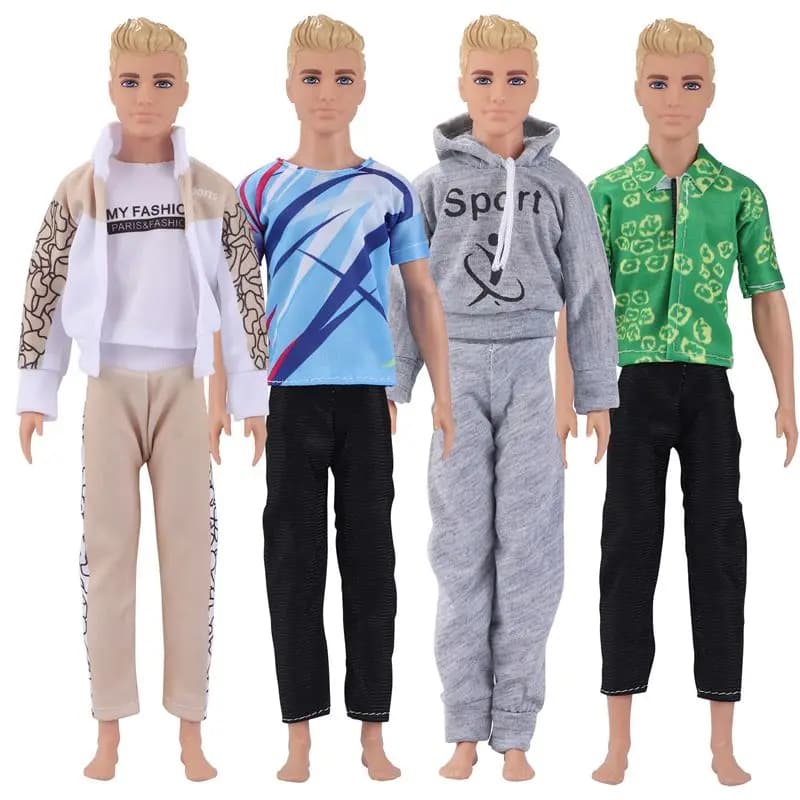 Kawaii 4 articles/Lot mode Ken poupée costumes enfants jouets vêtements accessoires pour garçon ami