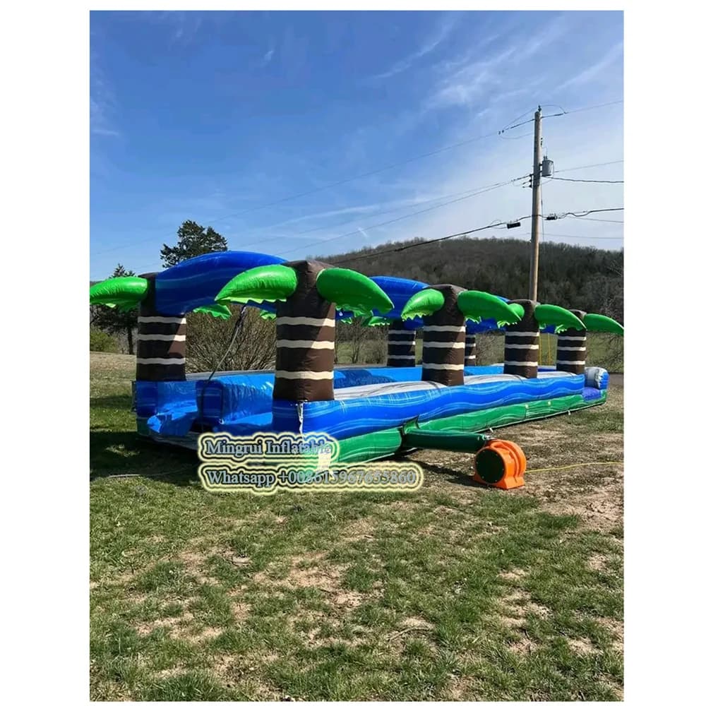 Glissard et toboggan longs gonflables commerciaux, toboggan super aquatique pour les jeux de rue de