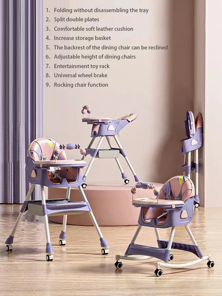 Table à manger et chaises pour bébé, table à manger et chaises multifonctions, table à manger pour e
