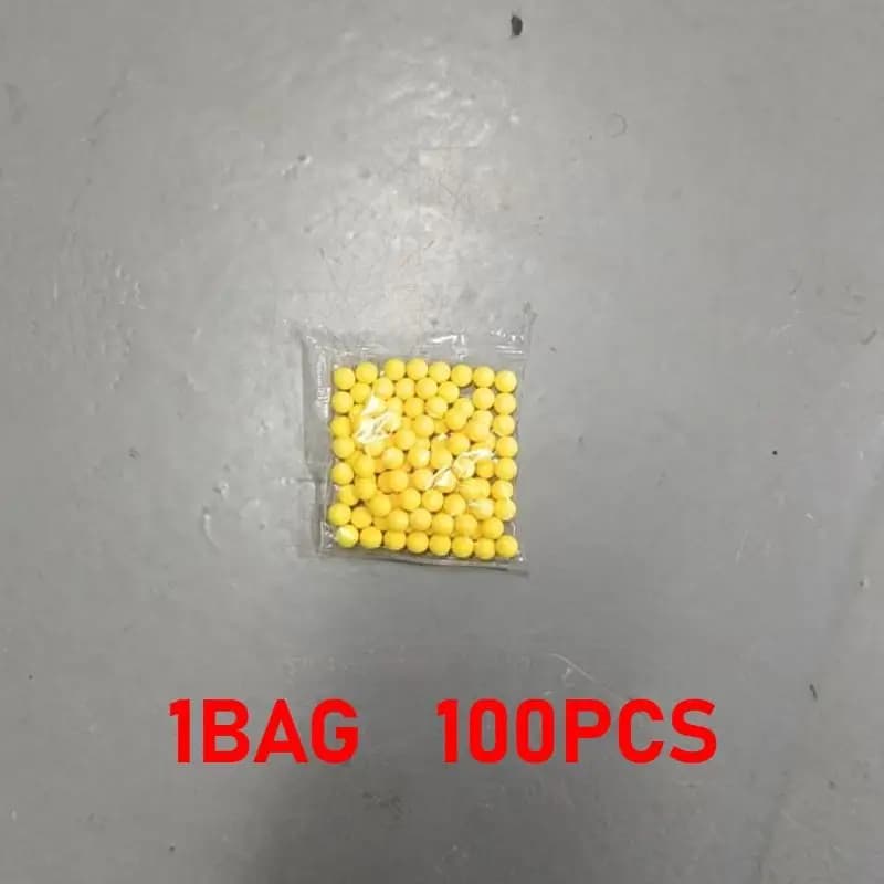 BB Bomb22 6mm Balles en caoutchouc souple jaunes, non toxiques, sûres, accessoires de jeu de tir en
