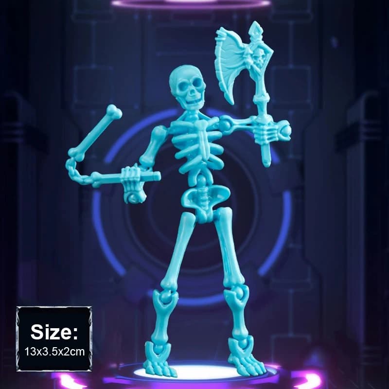 Jouet éducatif de figurine d'action de chevalier vs squelette pour enfants