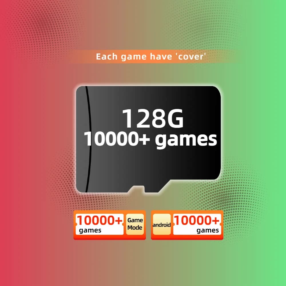 Carte SD pour Anbernic RG557 WiiU WII DC SS 60 + Console de plate-forme catégorie rétro jeu classiqu