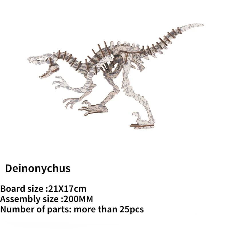 Puzzle 3D t-rex en bois, modèle Version Laser, bricolage, Simulation éducative pour enfants, cadeaux