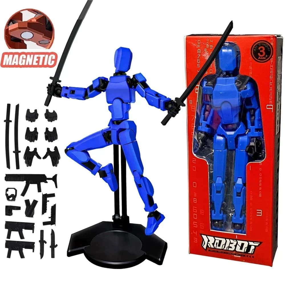 JoendocMovable DUNINova Robot Assembled Action Figure avec support, Titan 13, Lucky13 Toy, 13 Figuri